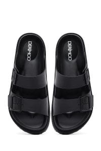 دمپایی مردانه مشکی دری مد