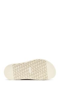 صندل زنانه بژ جیر سگک‌دار دری مد