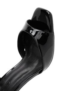 صندل زنانه مشکی پاشنه‌نازک بلند بنددار دری مد