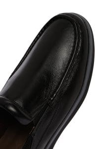 لوفر مردانه چرم براق مشکی کلاسیک دری مد