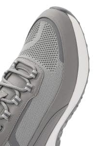 کتونی مردانه طوسی بنددار زیره ضخیم دری مد