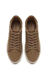 کتونی مردانه نوبوک بژ بنددار دری مد