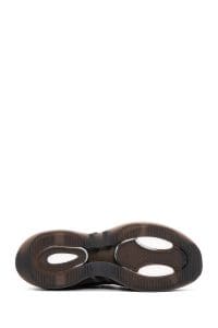 کتونی مردانه پارچه‌ای مشکی بنددار زیره ضخیم دری مد