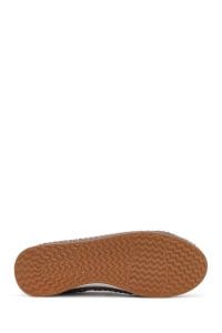 کفش زنانه ویژون چرمی راحتی طرح‌دار بنددار زیره ضخیم دری مد