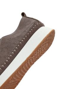 کفش زنانه ویژون چرمی راحتی طرح‌دار بنددار زیره ضخیم دری مد