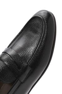 کفش لوفر کلاسیک مردانه مشکی چرمی دری مد