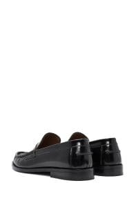 کفش لوفر کلاسیک مردانه مشکی چرمی دری مد