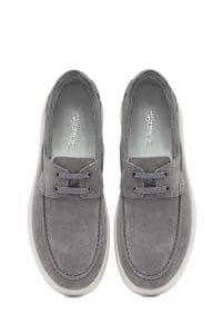 کفش مردانه جیر خاکستری بندی کژوال دری مد