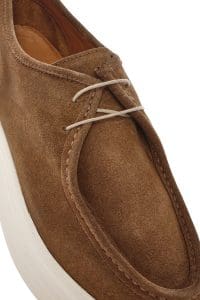 کفش مردانه جیر عسلی بندی کژوال دری مد