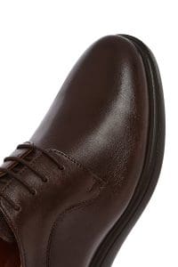 کفش مردانه چرم قهوه‌ای بندی کژوال دری مد