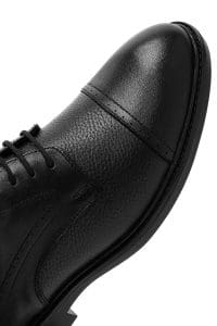 کفش کلاسیک مردانه بنددار چرم مشکی دری مد