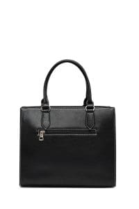 کیف زنانه دستی بند بلند مشکی طرح‌دار دری مد