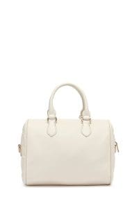 کیف زنانه دستی سفید بند بلند چاپ‌دار دری مد