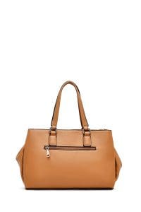 کیف زنانه دستی عسلی بند بلند دری مد