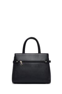 کیف زنانه دستی مشکی بند بلند با زنجیر دری مد