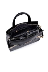 کیف زنانه دستی مشکی بند بلند با زنجیر دری مد