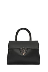 کیف زنانه دستی مشکی بند بلند دری مد