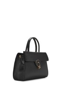 کیف زنانه دستی مشکی بند بلند دری مد