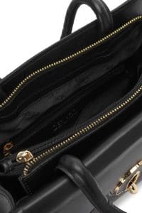 کیف زنانه دستی مشکی بند بلند دری مد