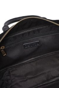 کیف زنانه دستی چرم جیر مشکی بند بلند دری مد