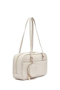 کیف زنانه دستی کرم کاپیتونه دری مد