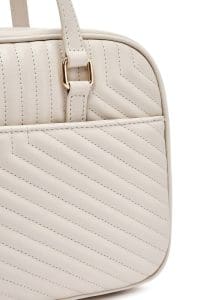 کیف زنانه دستی کرم کاپیتونه دری مد