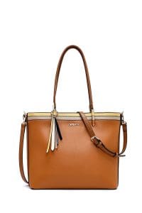 کیف زنانه دوشی عسلی بند بلند دری مد