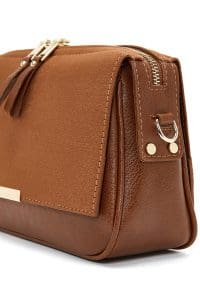 کیف زنانه دوشی عسلی بند بلند دری مد