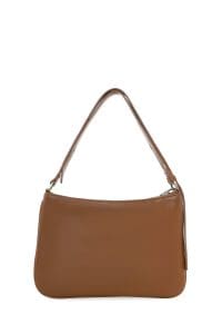 کیف زنانه دوشی عسلی طرح بافت دری مد