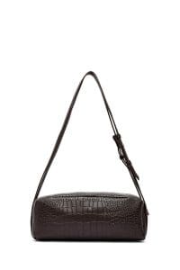 کیف زنانه دوشی قهوه‌ای طرح کروکو دری مد