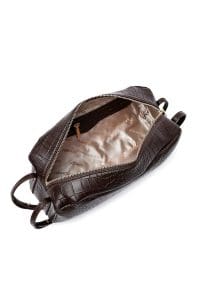 کیف زنانه دوشی قهوه‌ای طرح کروکو دری مد