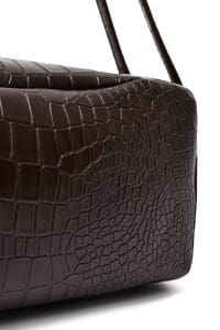 کیف زنانه دوشی قهوه‌ای طرح کروکو دری مد