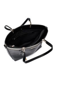 کیف زنانه دوشی مشکی بند بلند دری مد