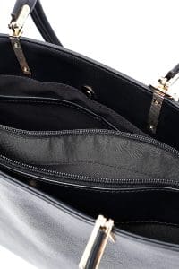 کیف زنانه دوشی مشکی بند بلند دری مد