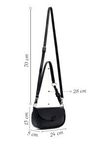 کیف زنانه دوشی مشکی دری مد