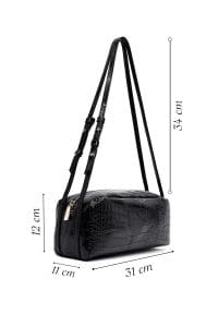 کیف زنانه دوشی مشکی طرح کروکو دری مد