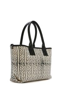 کیف زنانه دوشی مشکی طرح‌دار چاپ سنگی Kastamonu دری مد