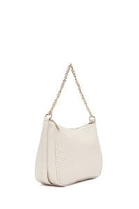 کیف زنانه کراس‌بادی کرم بند بلند کاپیتونه دری مد