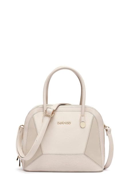 کیف زنانه کلاسیک دستی کرم بند بلند دری مد