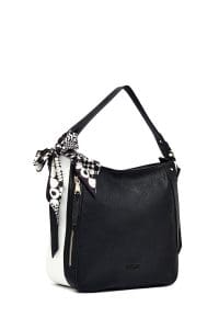 کیف زنانه کلاسیک مشکی بند بلند دوشی دری مد