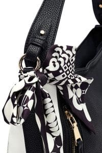 کیف زنانه کلاسیک مشکی بند بلند دوشی دری مد