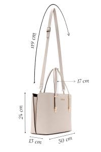 کیف زنانه کلاسیک کرم بند بلند دوشی دری مد