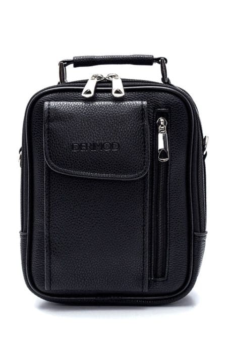 کیف مسنجر مشکی مردانه دری مد