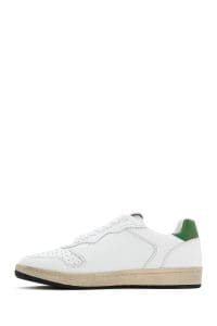 ACBC x DERIMOD کتونی زنونه چرم سفید بنددار دری مد