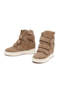 بوت اسپرت زنانه جیر بژ لژدار دری مد