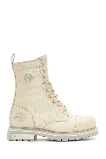 بوت زنانه هارلی دیویدسون کولمار زیپ دار بژ