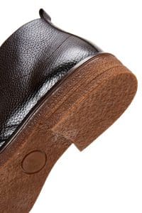 بوت مردانه چرمی بند دار قهوه ای دری مد