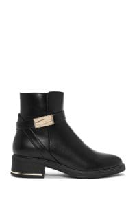 بوت مشکی سگک دار مشکی زنانه دری مد