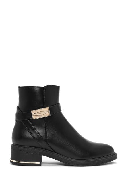 بوت مشکی سگک دار مشکی زنانه دری مد