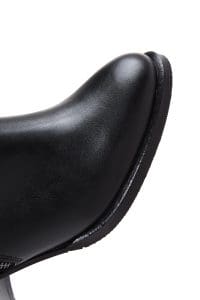 بوت پاشنه ضخیم مشکی زیپ دار زنانه دری مد